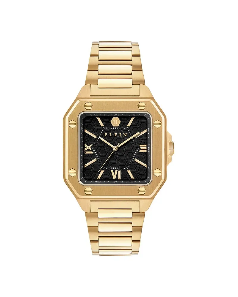 Philipp Plein Herrenuhr Rock Couture Gelbgold