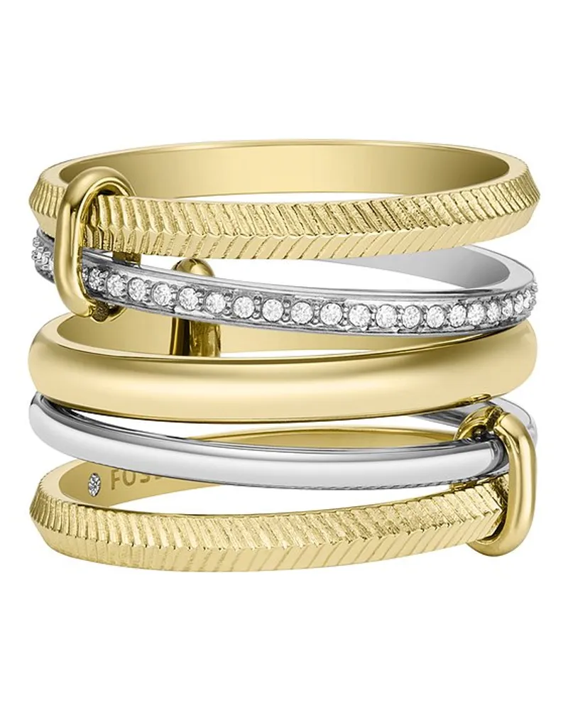 Fossil Damenring JEWELRY Bicolor