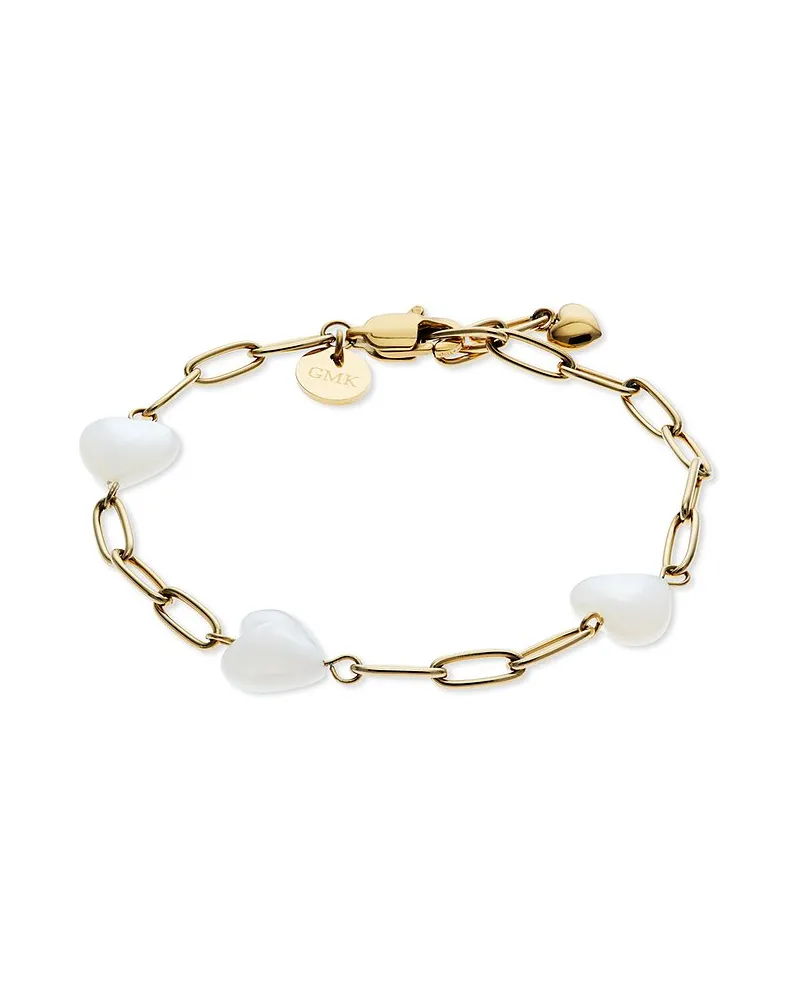 Guido Maria Kretschmer Armband PUFFY HEARTS MOP Gelbgold