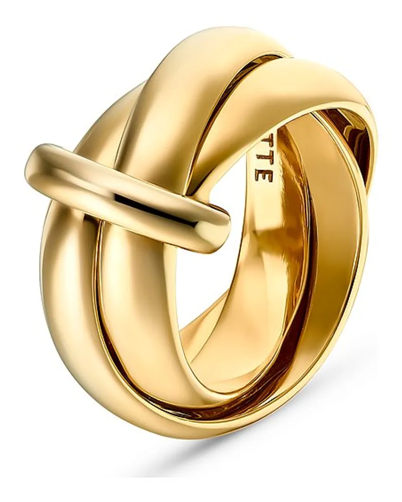 JETTE Damenring SWING 2.0 Gelbgold