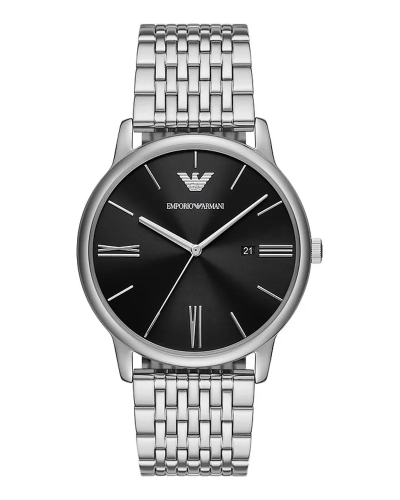 Emporio Armani Herrenuhr Silber