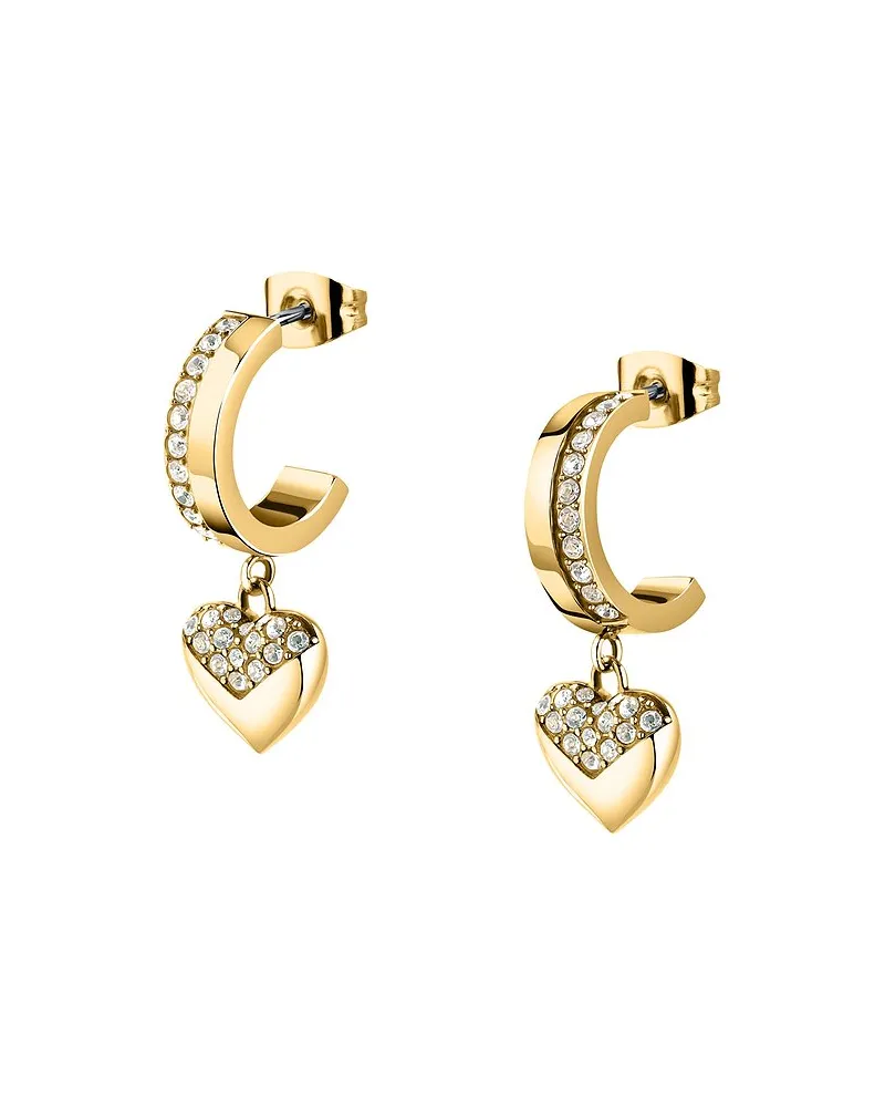 Karl Lagerfeld Ohrhänger Pave Amour Gelbgold