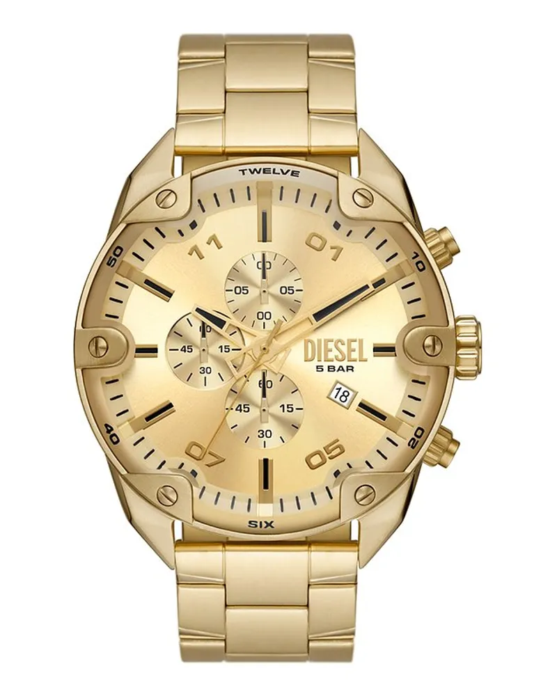 Diesel Chronograph Spiked Gold