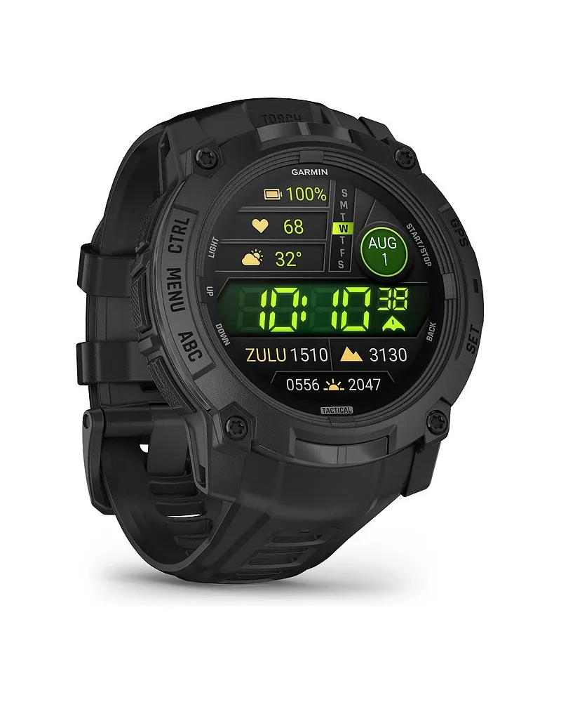 Garmin Smartwatch Instinct® 3 Solar - 50 mm Tactical Edition Schwarz Schwarz