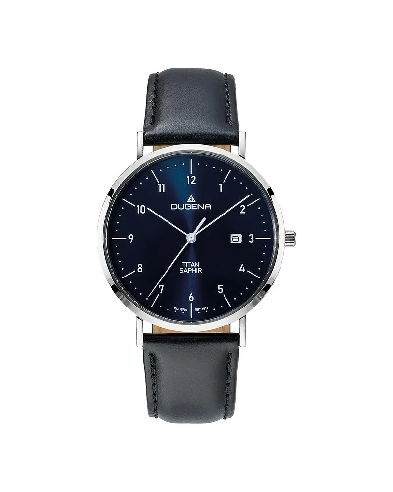 Dugena Herrenuhr Stuttgart Silber