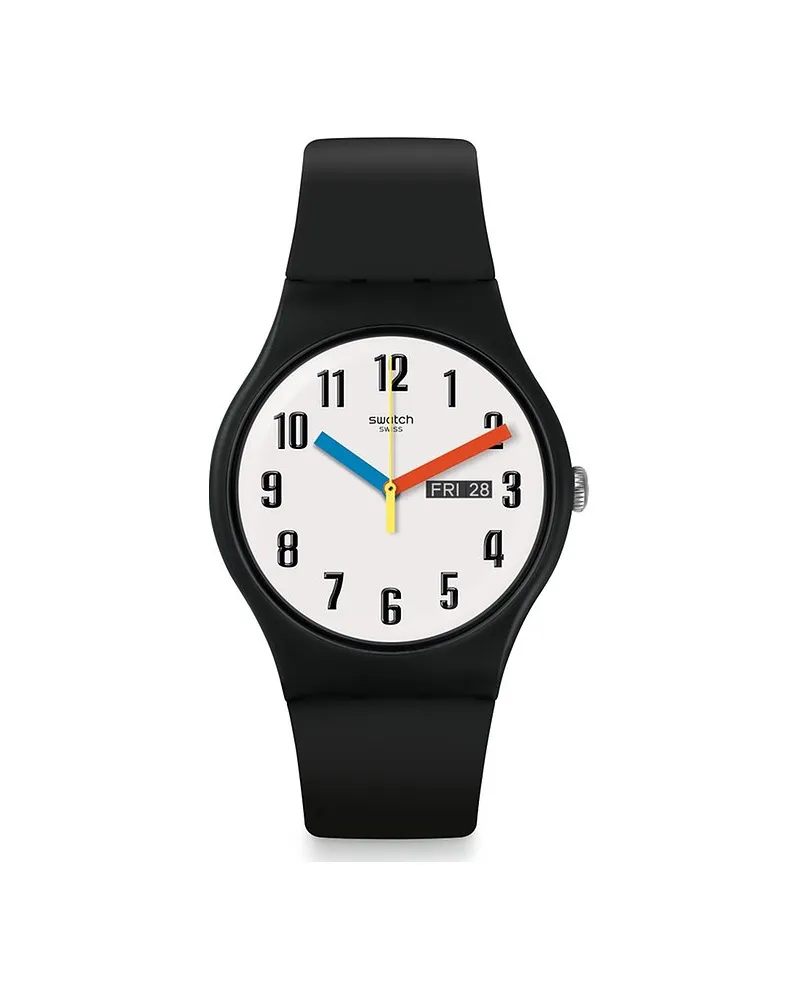 Swatch Unisexuhr Schwarz