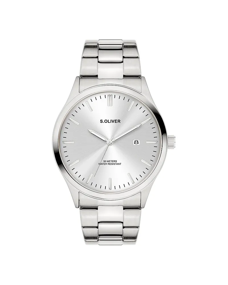 S.Oliver Herrenuhr Modern & Zeitlos Silber