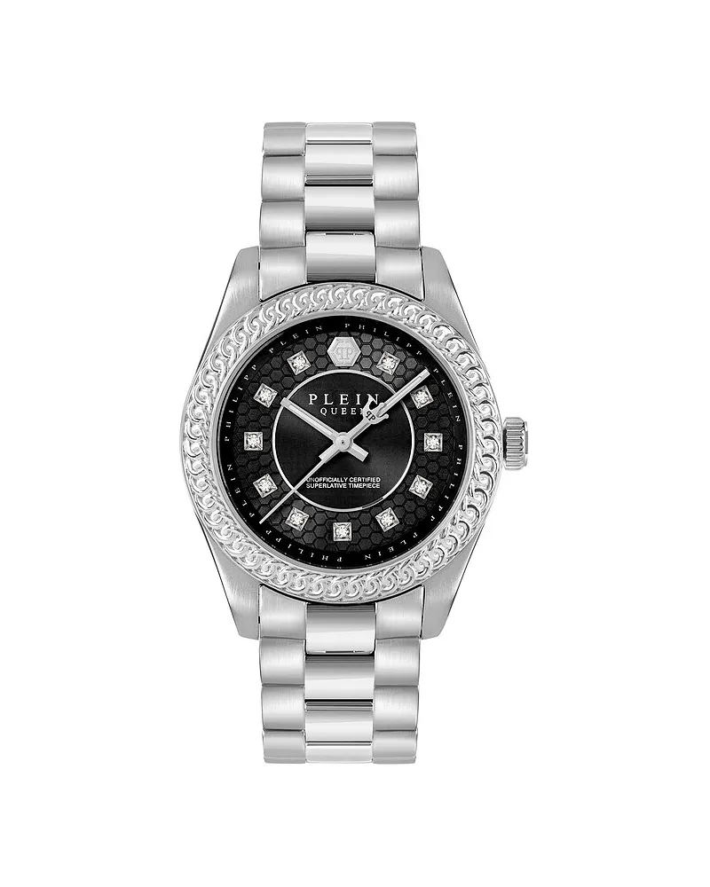 Philipp Plein Damenuhr Rock Couture Silber