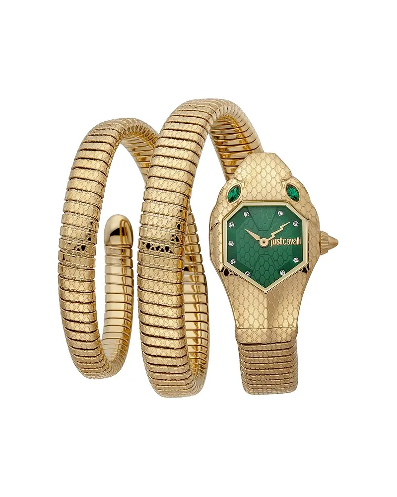 Just Cavalli Damenuhr Signature Snake Gold