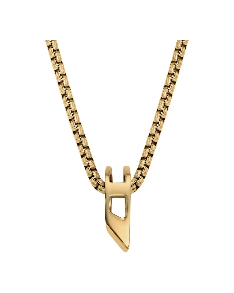 Diesel Kette D LOGO Gold