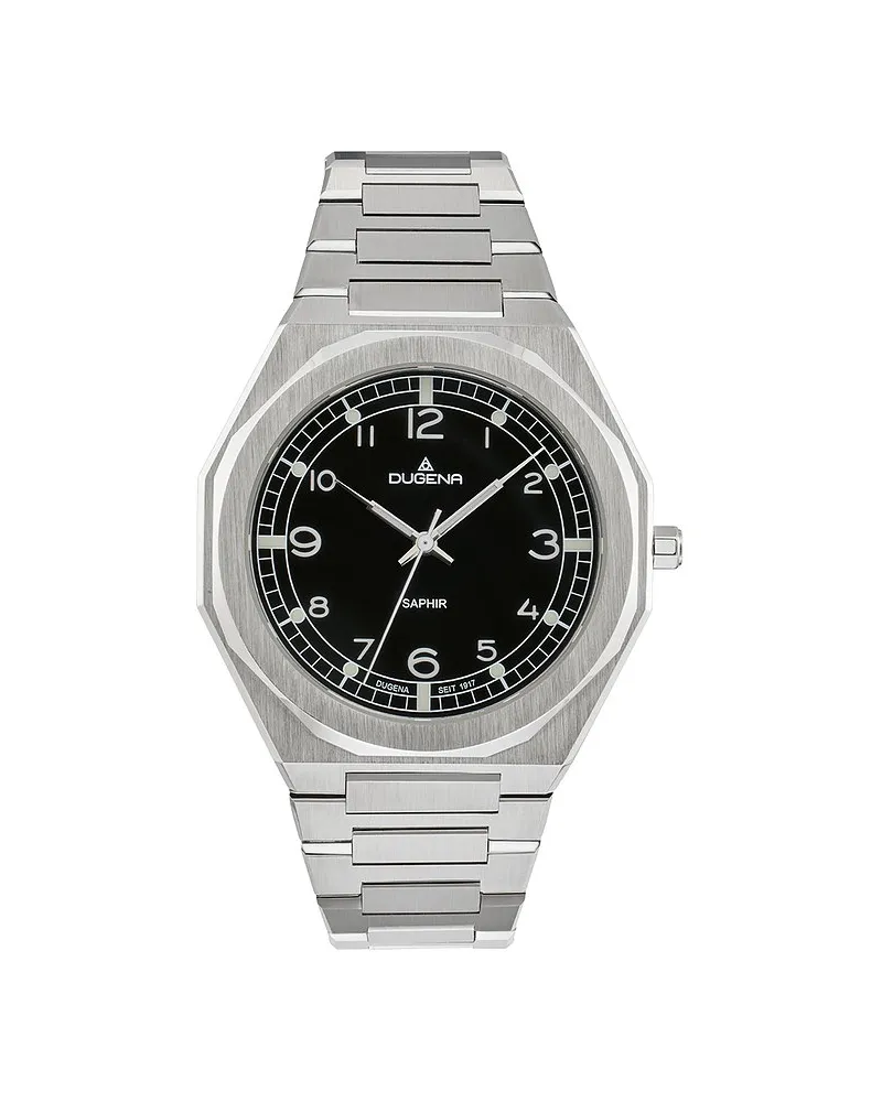 Dugena Herrenuhr München Silber