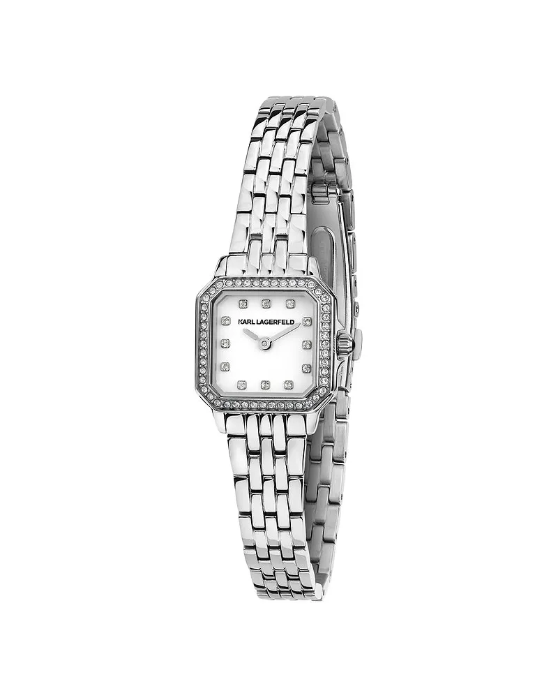Karl Lagerfeld Damenuhr Icon Square Mini Silber
