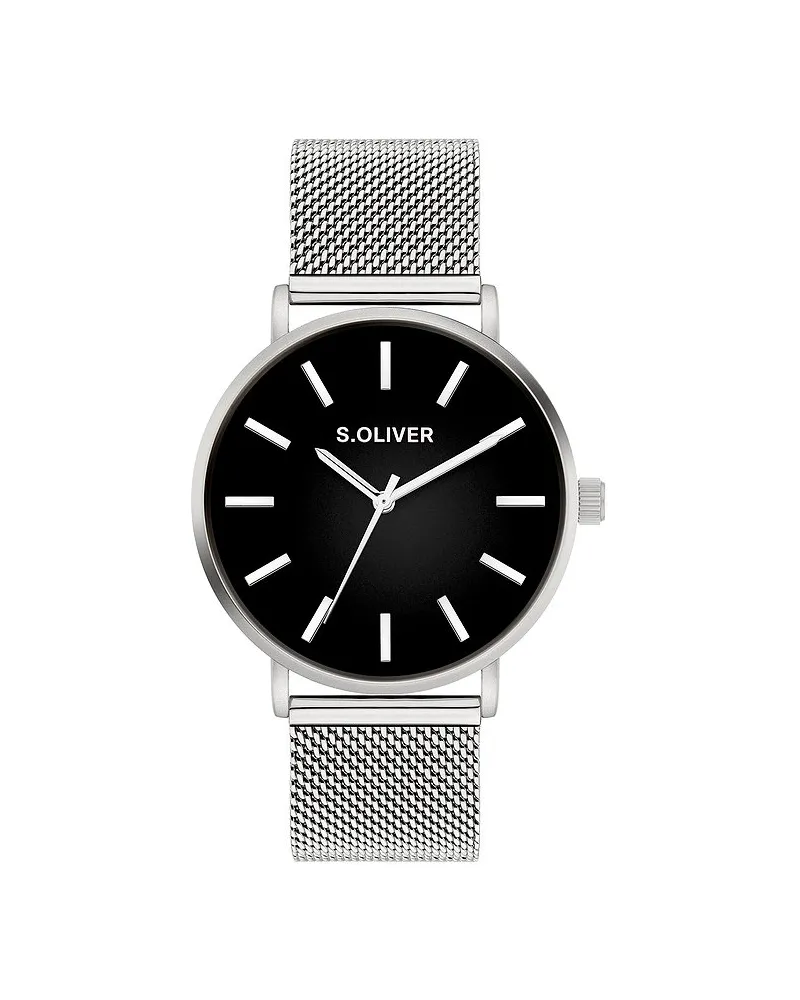S.Oliver Herrenuhr Modern & Zeitlos Silber