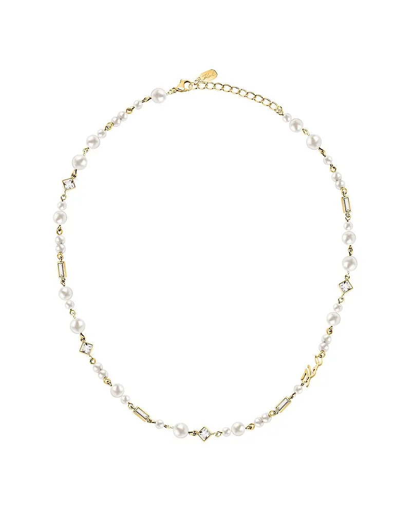Karl Lagerfeld Kette Pearl Silber