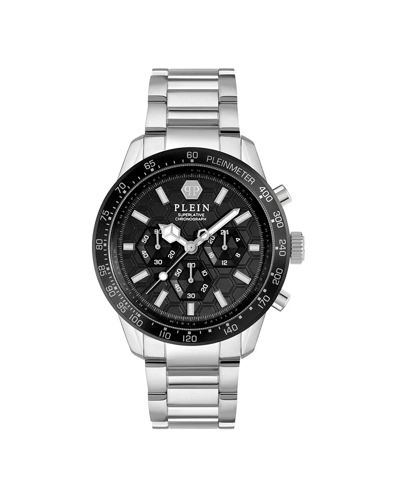 Philipp Plein Herrenuhr PLEINMETER Schwarz