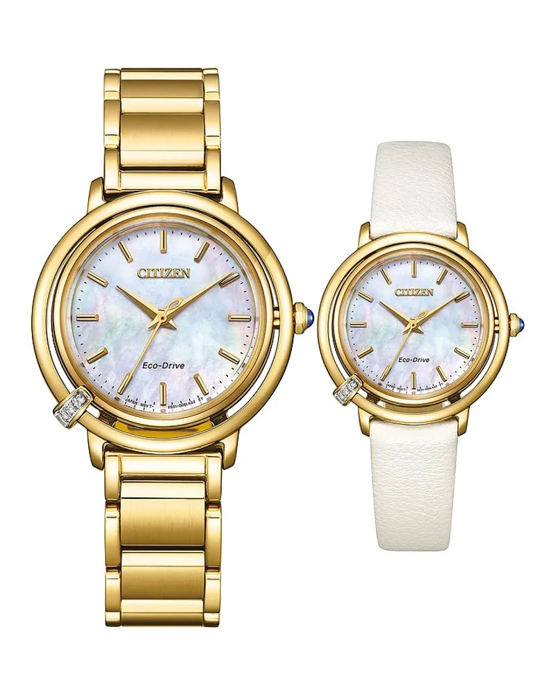 Citizen Uhren-Set inkl. Wechselarmband Elegance Gold