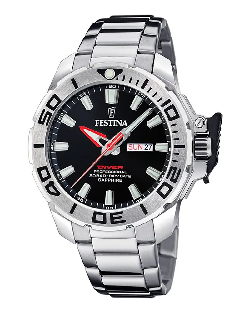 Festina Taucheruhr Diver Silber
