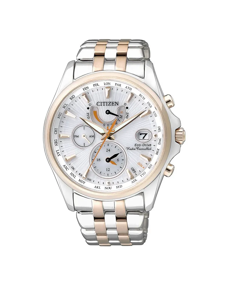 Citizen Damenuhr Funkuhr Eco-Drive Bicolor