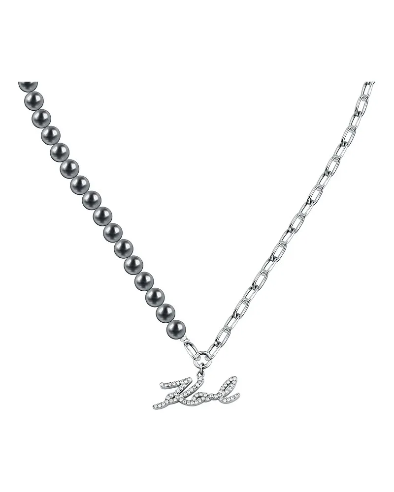 Karl Lagerfeld Kette Pearl Silber