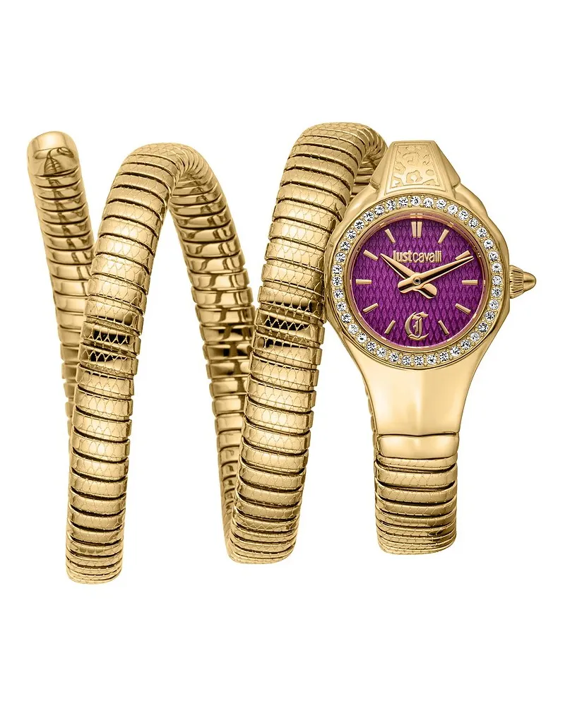 Just Cavalli Damenuhr Signature Snake Gold
