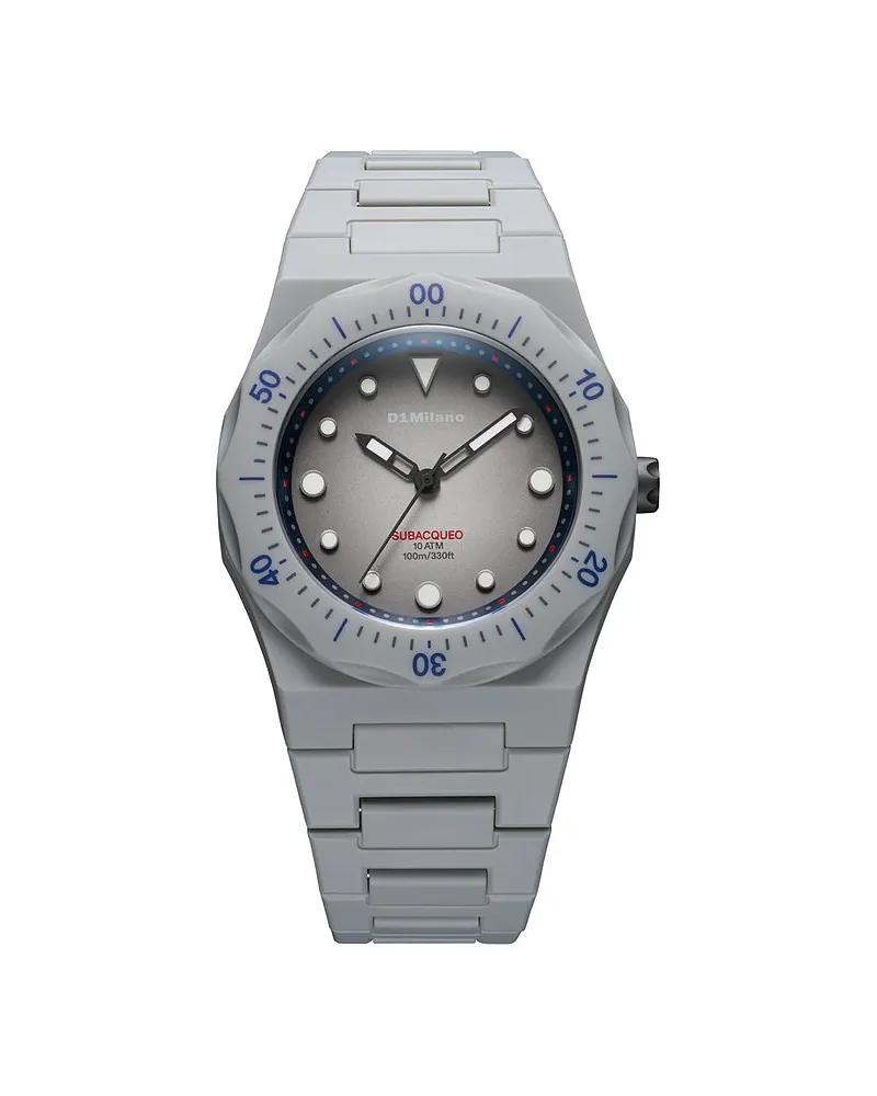 D1 Milano Herrenuhr 40.5mm, Steel Harbor Grau