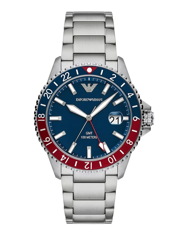 Emporio Armani Herrenuhr Silber