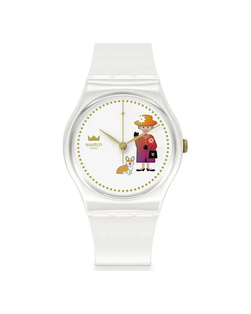 Swatch Damenuhr Weiß