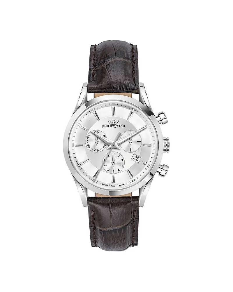 Philip Watch Chronograph Sunray Silber