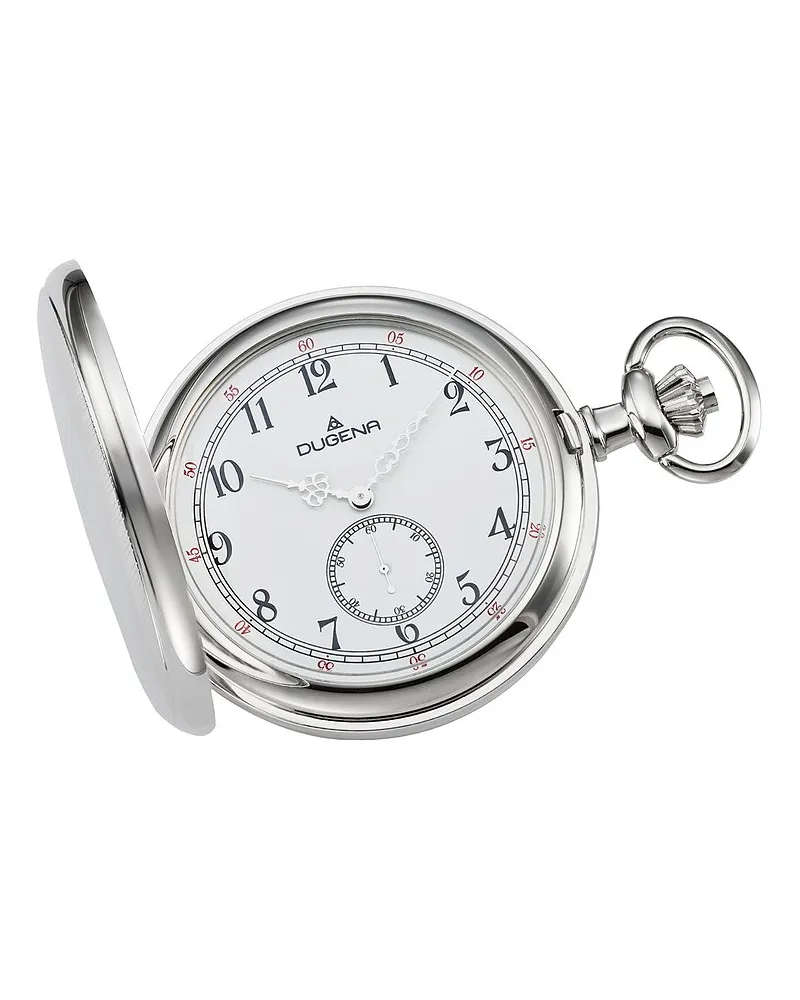 Dugena Taschenuhr Savonette Silber