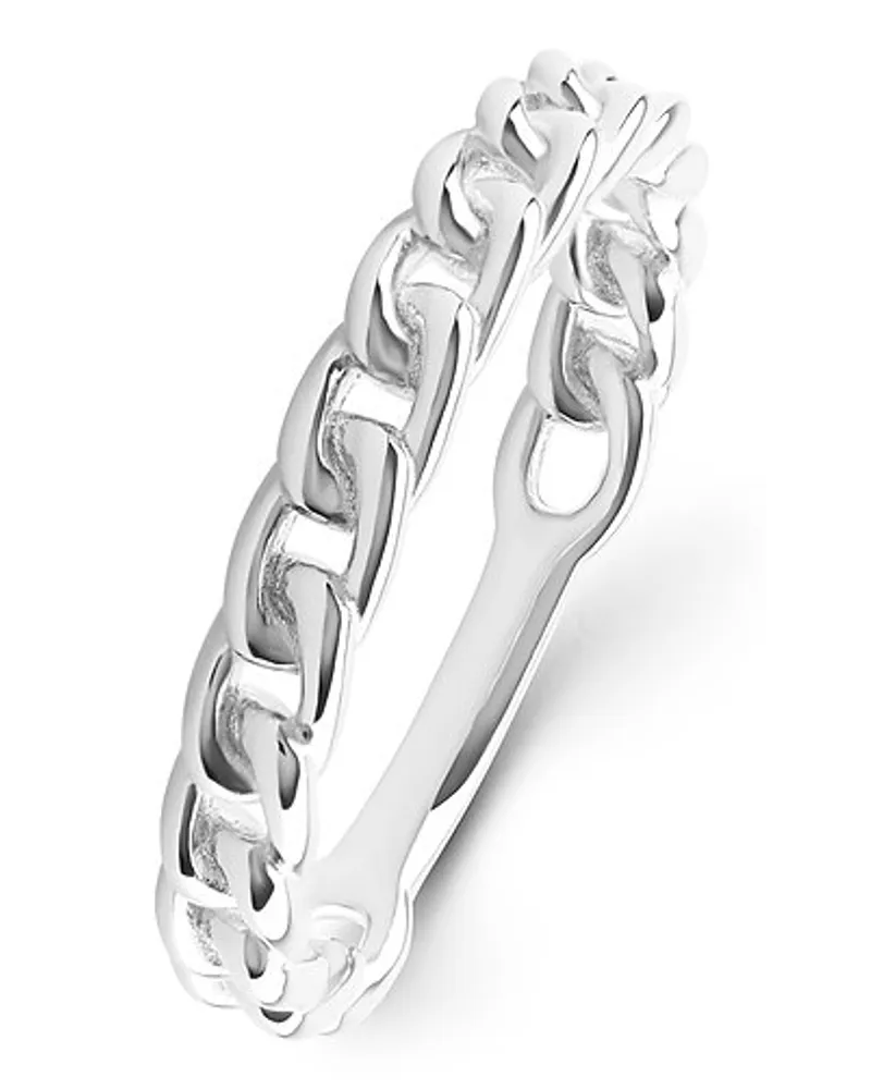 Esprit Damenring Flat Chain Silber