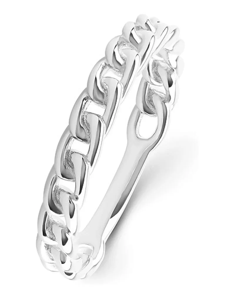 Esprit Damenring Flat Chain Silber