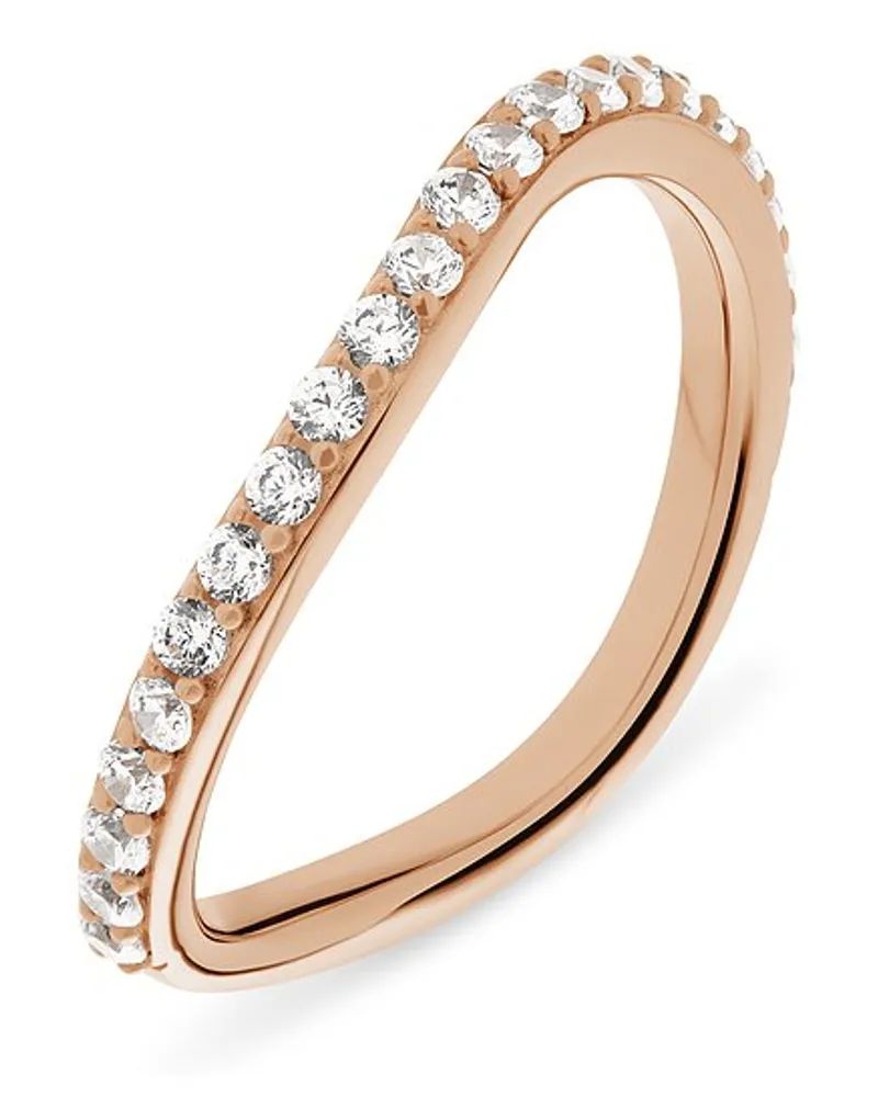 Esprit Damenring Sparkling Wave Roségold