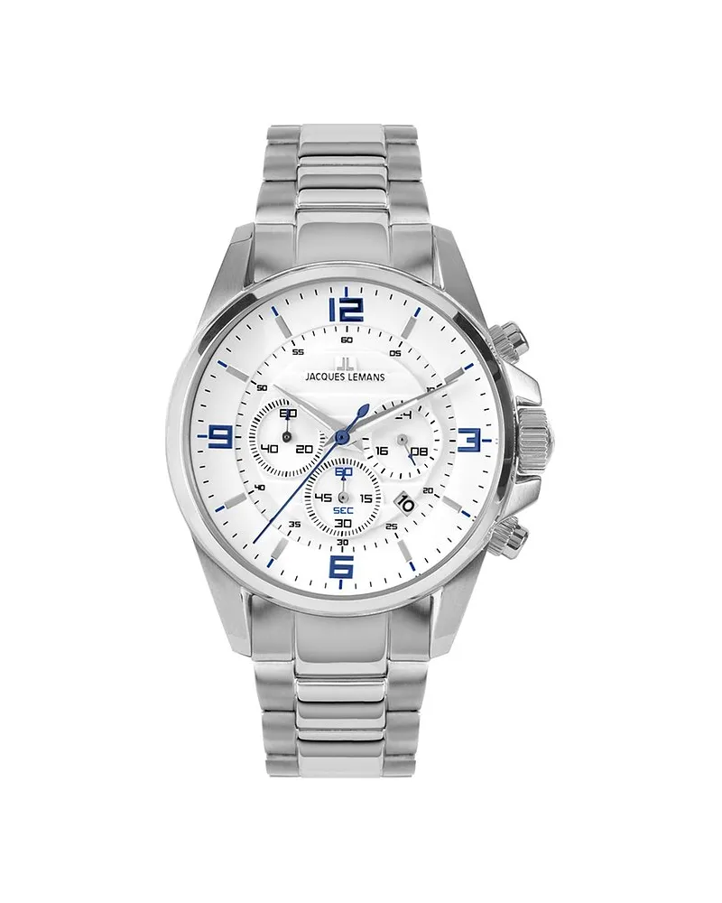 Jacques Lemans Chronograph Sport Silber