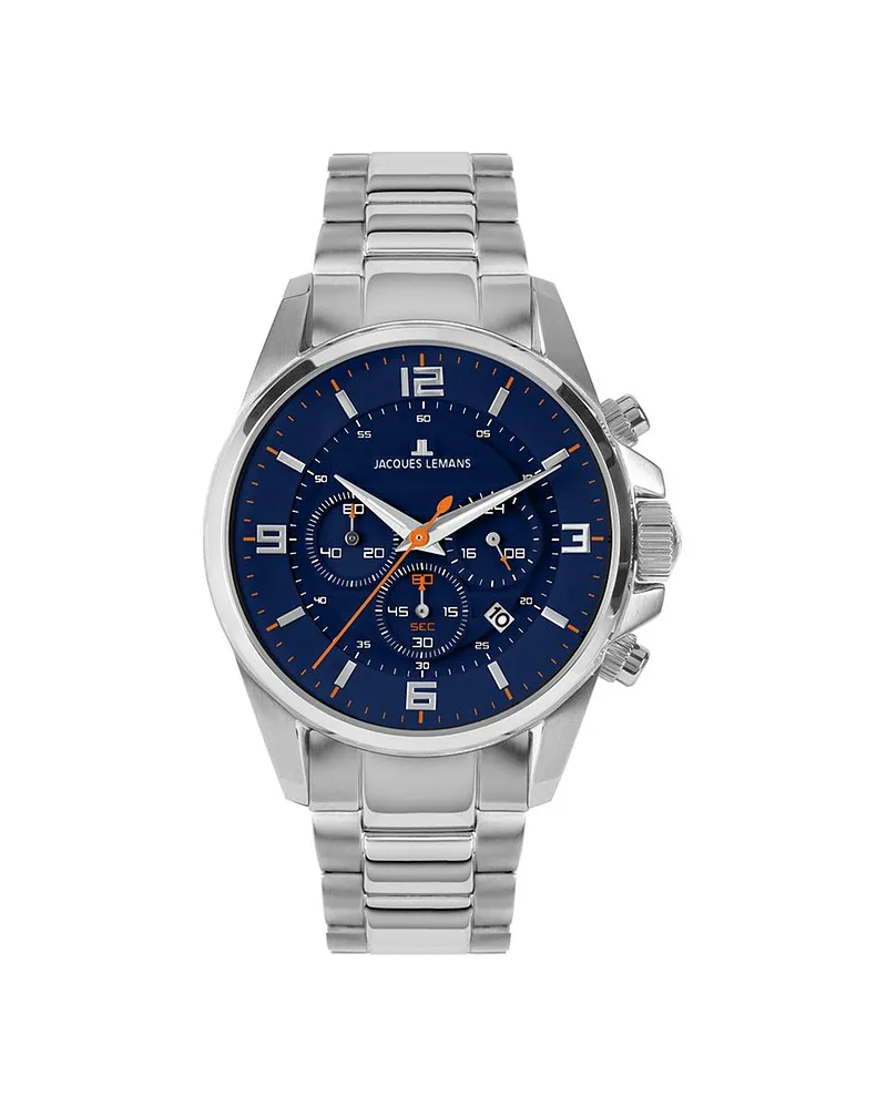Jacques Lemans Chronograph Sport Silber