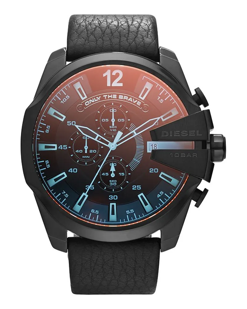 Diesel Chronograph Mega Chief Silber