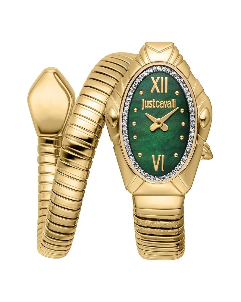 Just Cavalli Damenuhr Signature Snake Gold