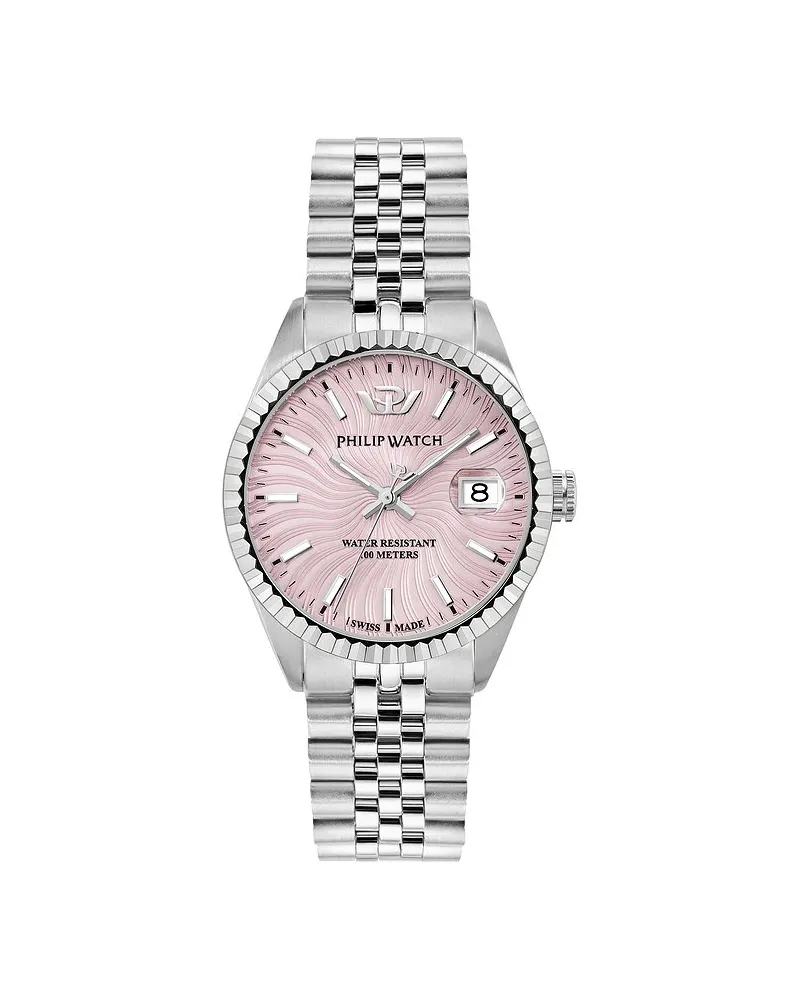 Philip Watch Damenuhr Caribe Urban 35mm Silber