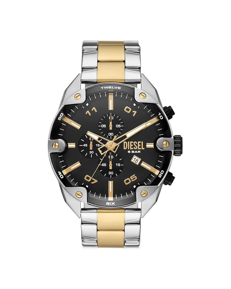 Diesel Chronograph Spiked Silber
