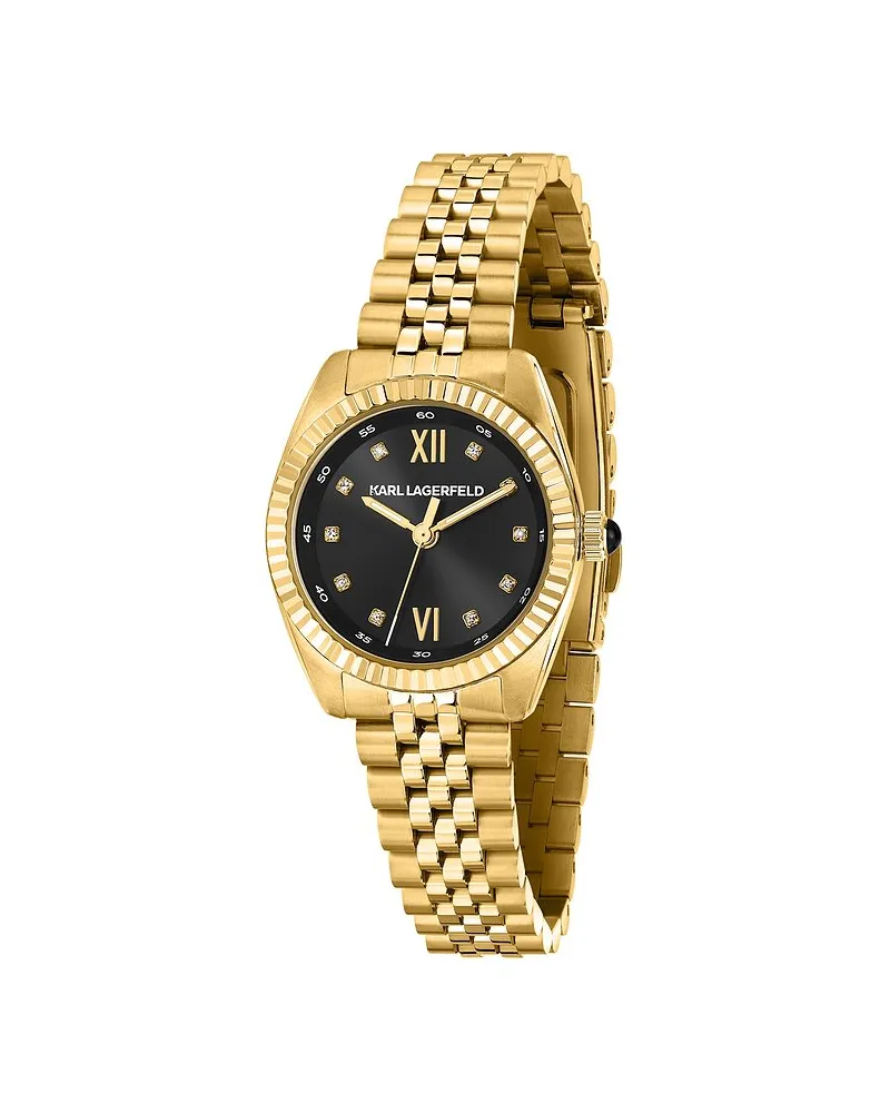 Karl Lagerfeld Damenuhr Timeless Code Mini Gelbgold