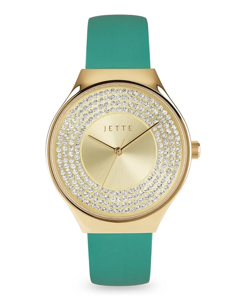 JETTE Damenuhr SUMMER GLAM Gelbgold