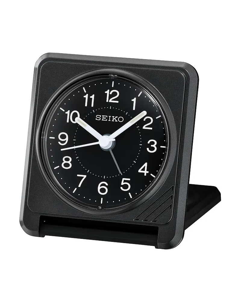 Seiko Tischuhr Reisewecker Schwarz