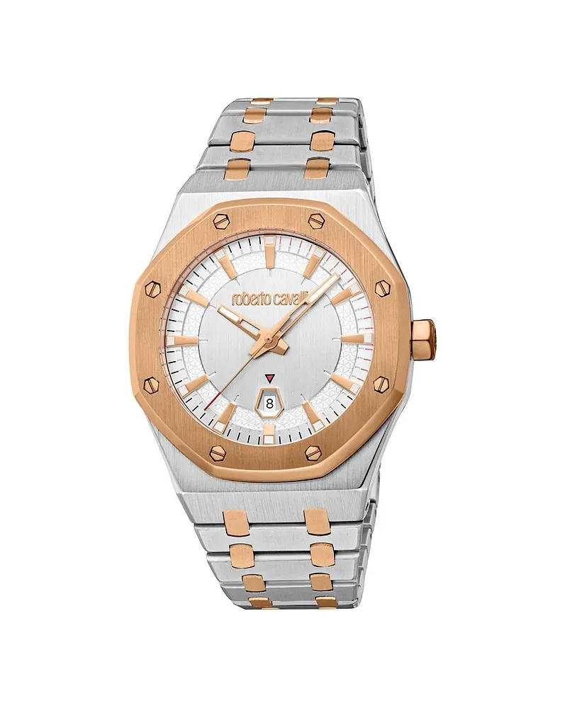 Roberto Cavalli Herrenuhr Uomo Ottagono Bicolor