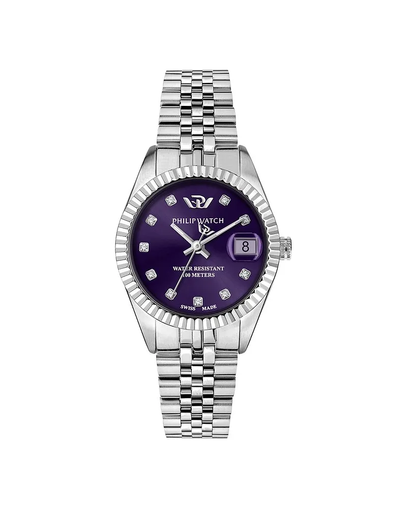 Philip Watch Damenuhr Caribe Urban 28mm Silber
