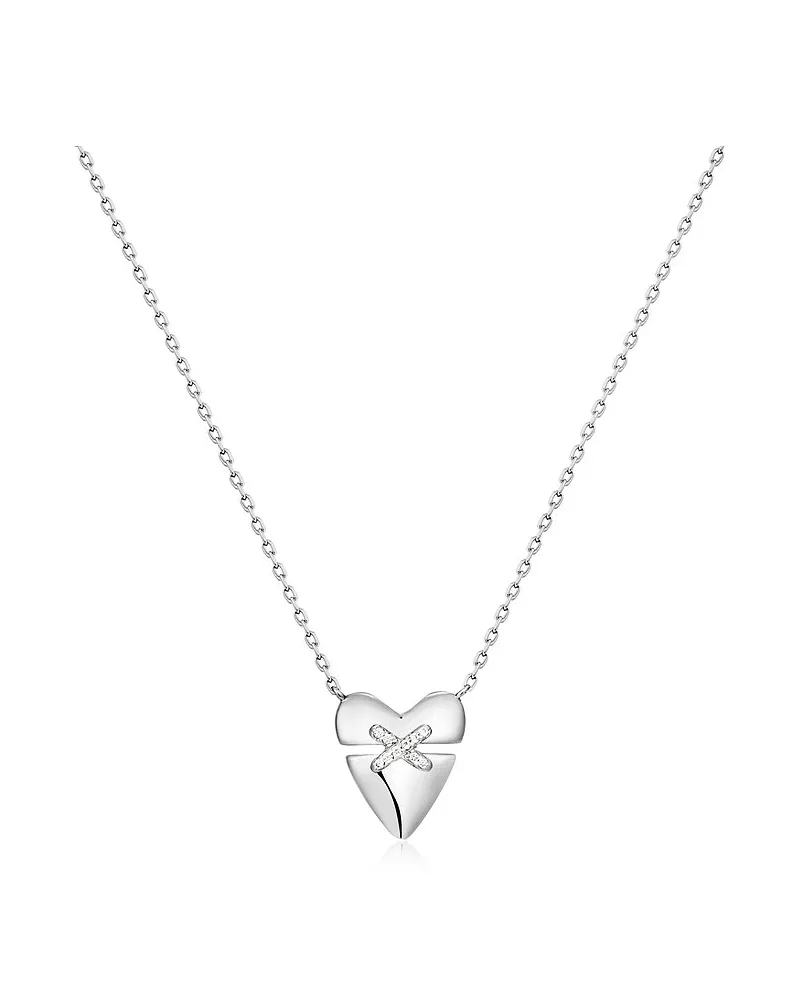 ANIA HAIE Kette  Heart Hunter Silber