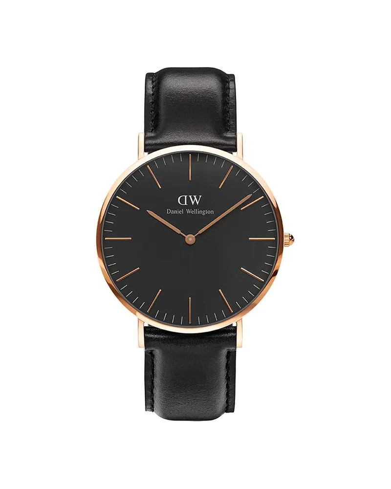 Daniel Wellington Herrenuhr Classic Black Roségold