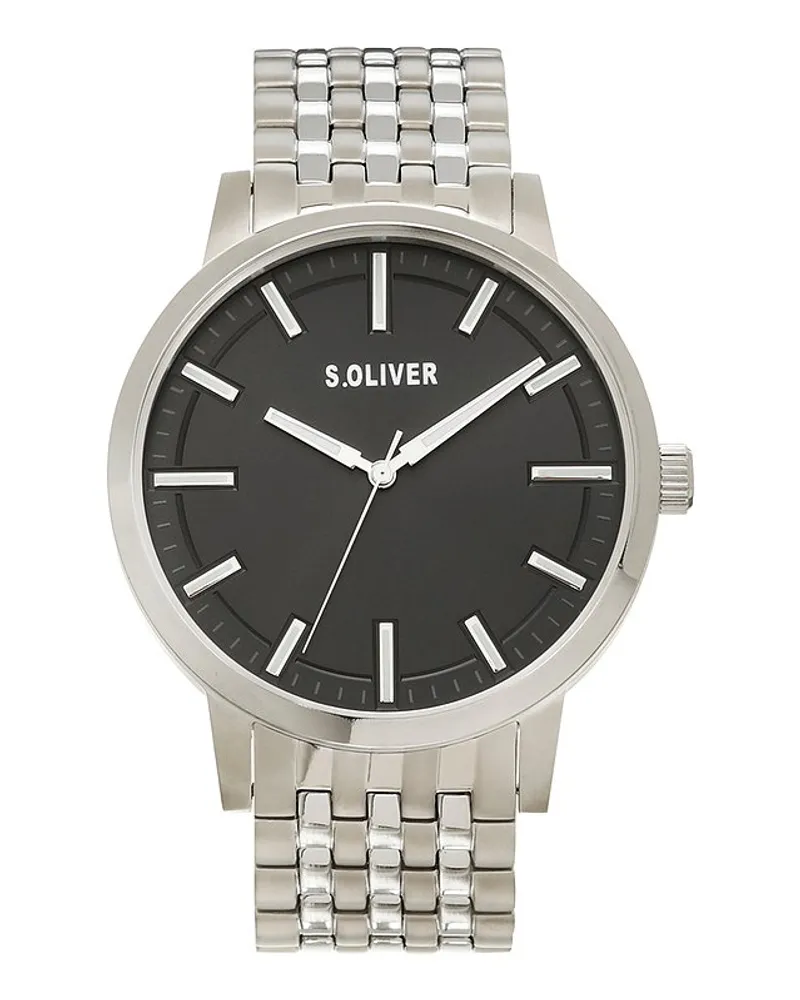 S.Oliver Herrenuhr Silber