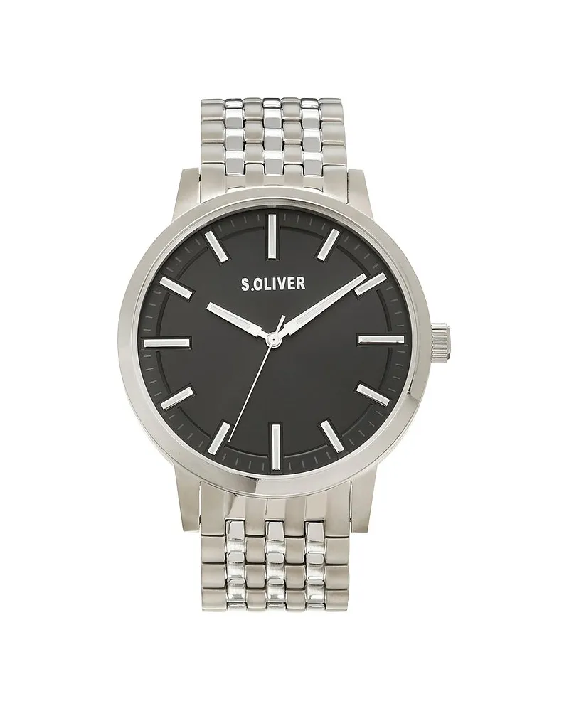 S.Oliver Herrenuhr Silber