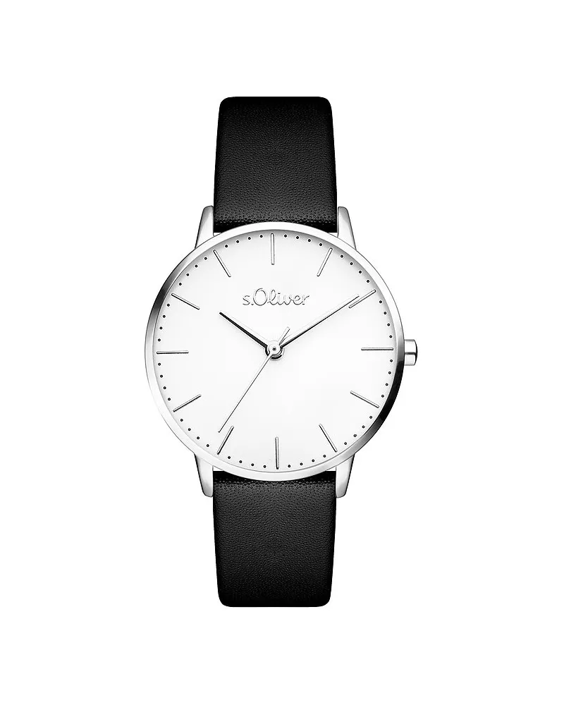 S.Oliver Damenuhr Zeitlos und klassisch Silber