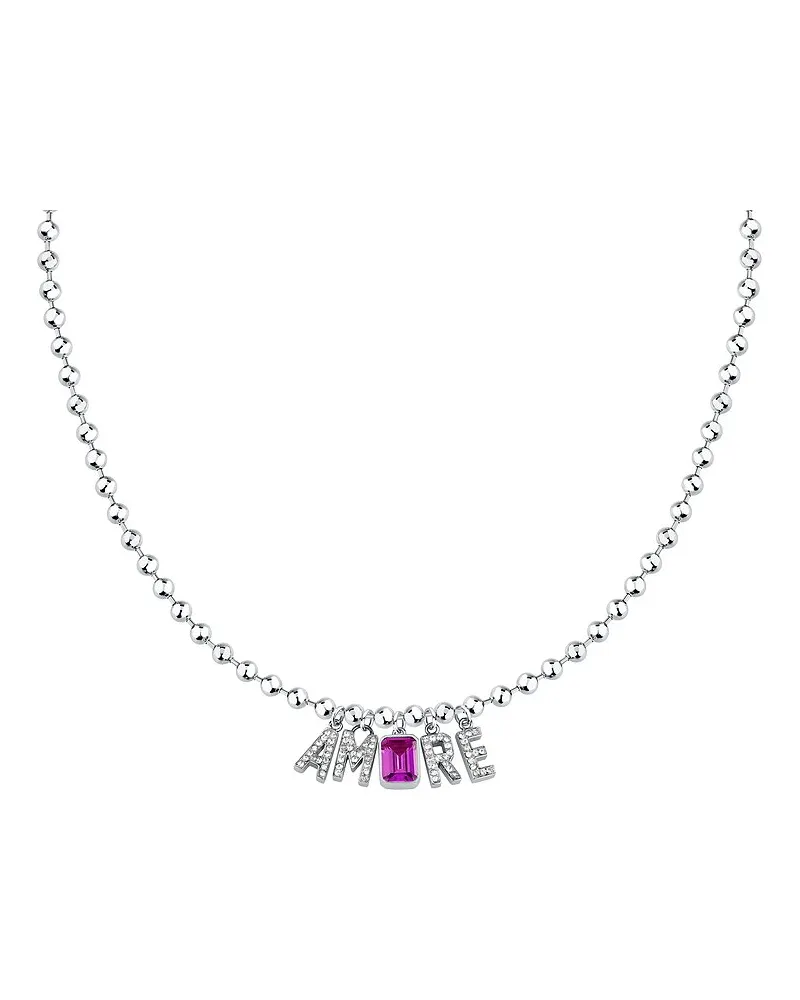 GCDS Kette Talking Jewels Silber