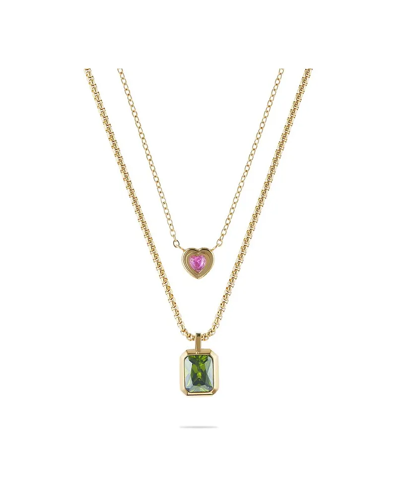 Guido Maria Kretschmer Kette COLORFUL Gelbgold